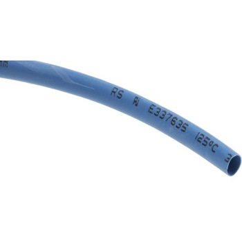 RS Pro 熱収縮チューブ， 収縮前 3.2mm， 収縮後 1.6mm， スリーブ長さ 10m ポリオレフィン， 青 RS PRO