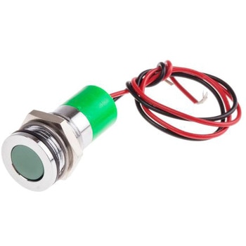 RS Pro LED表示灯， 緑 14mm， 24 V dc RS PRO
