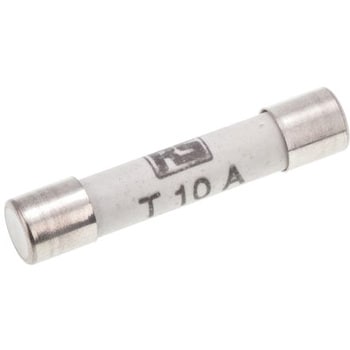 414-061 RS Pro セラミック管ヒューズ (タイムラグ) 10A 6.35 x 32mm