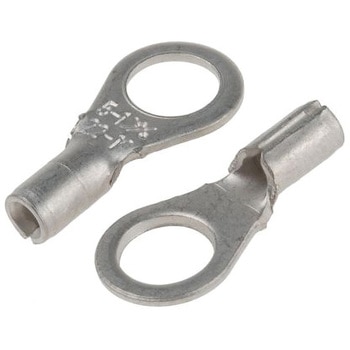 RS Pro 非絶縁 丸形圧着端子， スタッド径：M5， 22AWG to 16AWG RS PRO