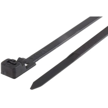 RS Pro 結束バンド， 150mm x 4.5 mm， 黒， ナイロン 66 RS PRO
