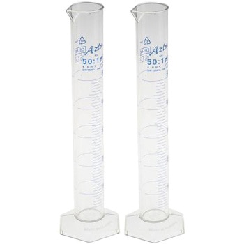 RS Pro PMP製 目盛り付き 計量シリンダ 50mL RS PRO