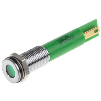 RS Pro LED表示灯， 緑 8mm， 110 V ac RS PRO