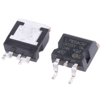 STMicroelectronics 負電圧 3端子レギュレータ， 1.5A， -5 V 固定出力， 3-Pin D2PAK STMicro