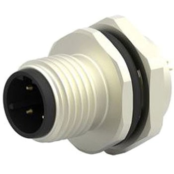 TE Connectivity 丸型コネクタ M12シリーズ， 接触コンタクト：オス， 4極 メス TE Connectivity Japan(旧:TYCOELECTRONICS(タイコエレクトロニクス))