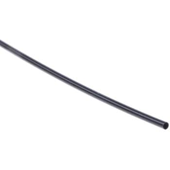 TE Connectivity 熱収縮チューブ， 収縮前 1.2mm， 収縮後 0.6mm， スリーブ長さ 1.2m PVDF， 黒 - TE Connectivity Japan(旧:TYCOELECTRONICS(タイコエレクトロニクス))