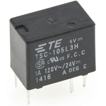 TE Connectivity リレー， 1c接点， 5V dc， 166 Ω TE Connectivity Japan(旧:TYCOELECTRONICS(タイコエレクトロニクス))