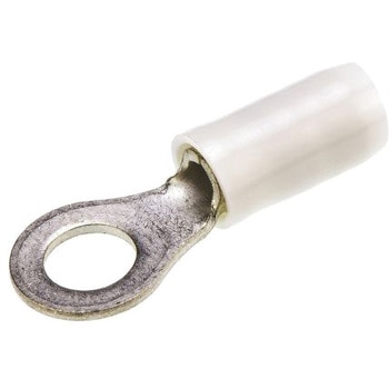 TE Connectivity 絶縁 丸形圧着端子， スタッド径：M5， 赤， 白 PIDGシリーズ， 14AWG to 12AWG TE CONNECTIVITY