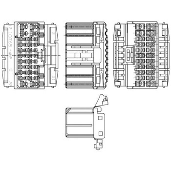175442-6 TE Connectivity コネクタハウジング オス 12極 2列 3.5mm