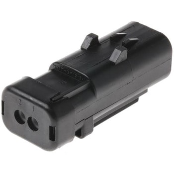自動車用コネクタ， 2極， オス， 赤 クリップマウント TE Connectivity AMPSEAL 16シリーズ TE CONNECTIVITY