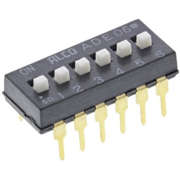 TE Connectivity DIPスイッチ， 拡張スライド， SPST TE Connectivity Japan(旧:TYCOELECTRONICS(タイコエレクトロニクス))