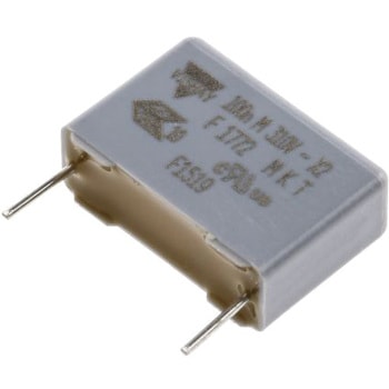 Vishay ポリエステルコンデンサ(PET)， 310V ac， 100nF， ±20% - VISHAY