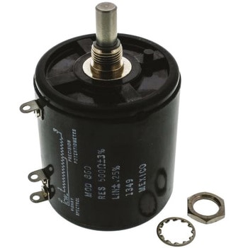 Vishay 巻線ポテンショメータ， 500Ω， 8W， 回転数：10 VISHAY