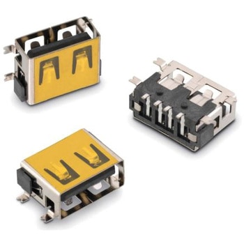 USBコネクタ (タイプA)， USB2.0， メス Wurth Elektronik， ポート数:1 WURTH ELEKTRONIK
