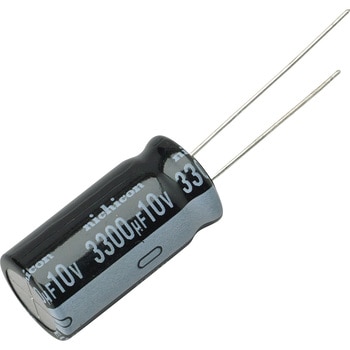 ニチコン アルミ電解コンデンサ 10V dc 3300μF ニチコン