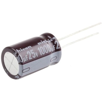 ニチコン アルミ電解コンデンサ 25V dc 1000μF ニチコン