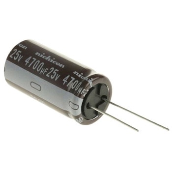 ニチコン アルミ電解コンデンサ 25V dc 4700μF ニチコン