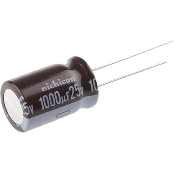 ニチコン アルミ電解コンデンサ 25V dc 1000μF ニチコン