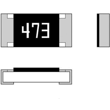 釜屋電機 厚膜チップ抵抗器， 1608サイズ， 0.1W， 3.3MΩ， ±0.5% - 釜屋電機