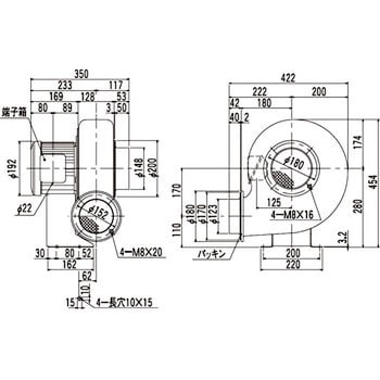 AH-H04-L313 電動送風機 低騒音シリーズ 1個 昭和電機 【通販サイト