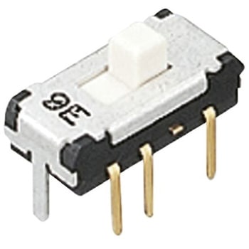 日本電産コパル電子 スライドスイッチ 2回路 2接点 100 mA @ 12 V dc ニデックコンポーネンツ(日本電産コパル電子/フジソク)