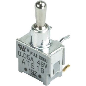 フジソク トグルスイッチ SPDT (On)-Off-(On) ニデックコンポーネンツ(旧:日本電産コパル電子/フジソク)