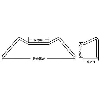 204-3324 ロボットハンドル(22.2Φ) 1個 KIJIMA(キジマ) 【通販モノタロウ】