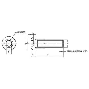 六角穴付ボタンボルト 細目 (SCM435/黒色酸化皮膜)(パック品) - 大阪魂