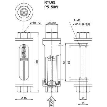 流量計(ガラス管式) 東京流機工業