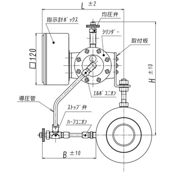 1接点付流量計(差圧式) 海水用(比重1.03) 電気接点(1点) 東京流機工業