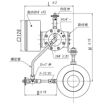 1接点付流量計(差圧式) 海水用(比重1.03) 電気接点(1点) 東京流機工業