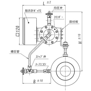 流量計(差圧式) 海水用(比重1.03) 東京流機工業