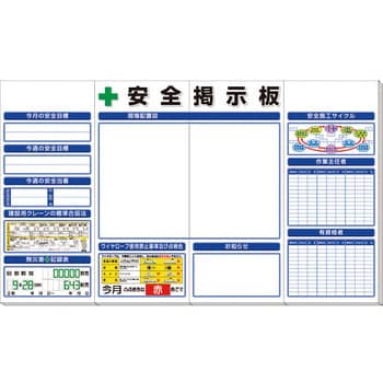 安全掲示板(大)標準タイプ ユニット 【通販モノタロウ】