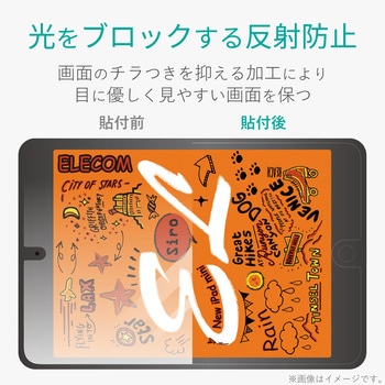 iPad mini 7.9インチ 第5/4世代 (2019/2015年) フィルム 高精細 反射防止 指紋防止 気泡防止 エレコム