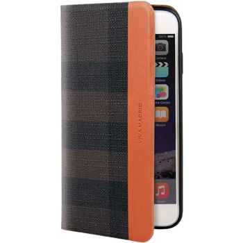 【VIVAMADRID】iPhone 6S Plus/Hombre(ホンバー) /Russet Tartan 手帳型 LEPLUS