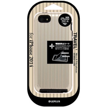 iPhone 6 [TRAVEL 2] ハイブリッドケース ゴールド ストラップホール付 LEPLUS