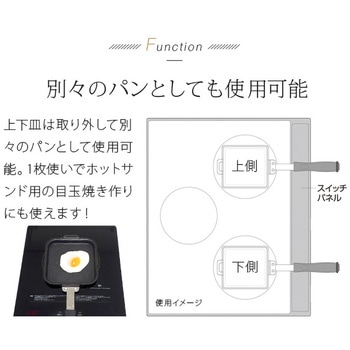 IHマーブルホットサンドパン アイメディア