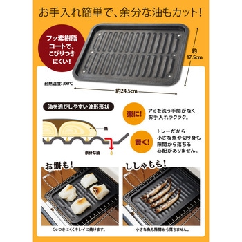 グリル専用焼き魚トレー アイメディア
