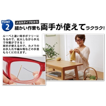 高倍率メガネタイプ拡大鏡 - アイメディア