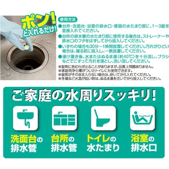 排水管の一発洗浄 石けんタイプ - アイメディア