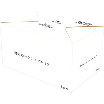 透けない封筒 ケント プレミア(〒枠なし・ヨコ貼) ハート(封筒)
