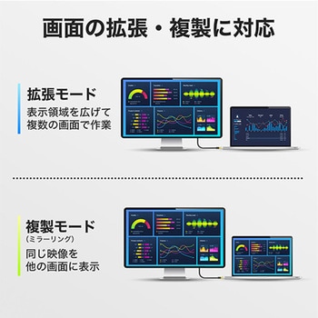 USB Type-CtoHDMI変換ケーブル 3m ホーリック