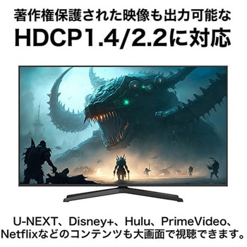 USB Type-CtoHDMI変換ケーブル 3m ホーリック