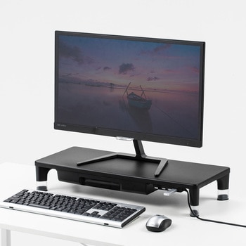 USBハブ・引出し付机上ラック サンワサプライ