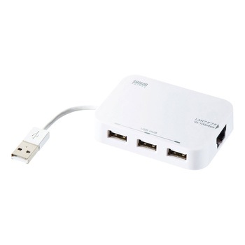 USB-HLA306WN LAN�A�_�v�^�[����3�|�[�gUSB2.0�n�u �T�����T�v���C 41544853