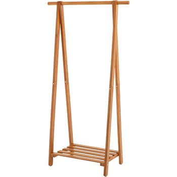棚付き ハンガーラック 幅80cm 萩原
