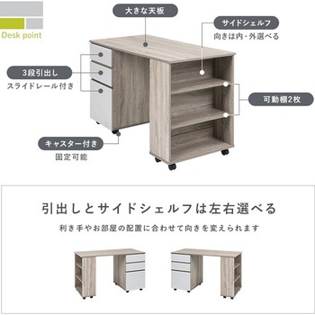 システムベッド [ ロフトベッド & デスク & ラック 3点セット ] 萩原