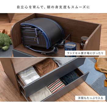 システムベッド [ ロフトベッド & デスク & ラック 3点セット ] 萩原