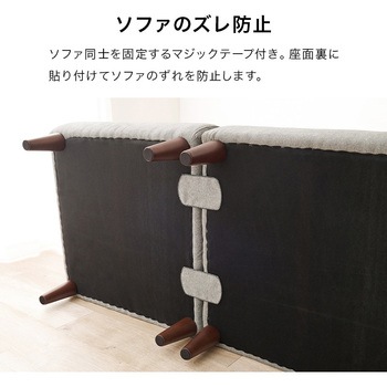 ユニットソファ 2点SET (1Pソファ2個) 連結できる 萩原
