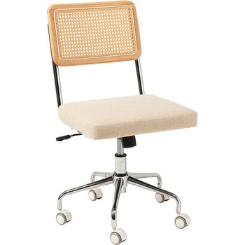 ラタン調 オフィスチェア 肘掛けつき/なし ロッキングチェア 昇降 回転 - 萩原